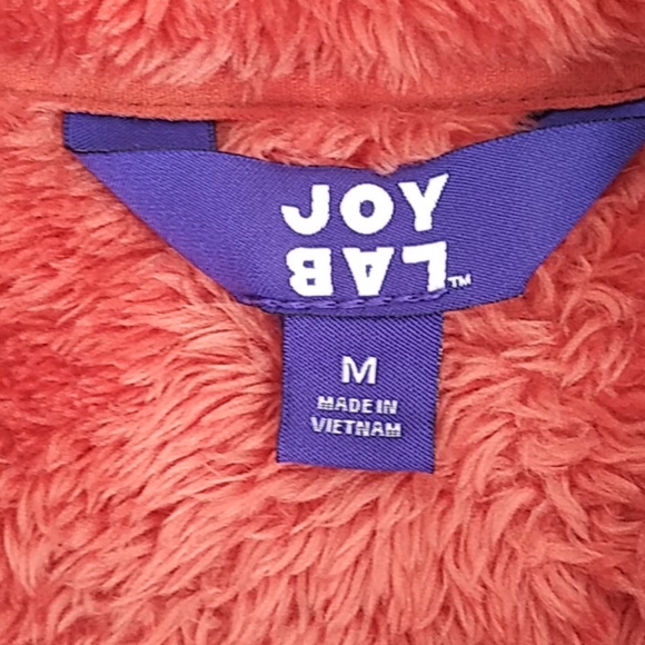 Joy Lab Rust Orange Sherpa Zip Up Jacket - Picture 5 of 8